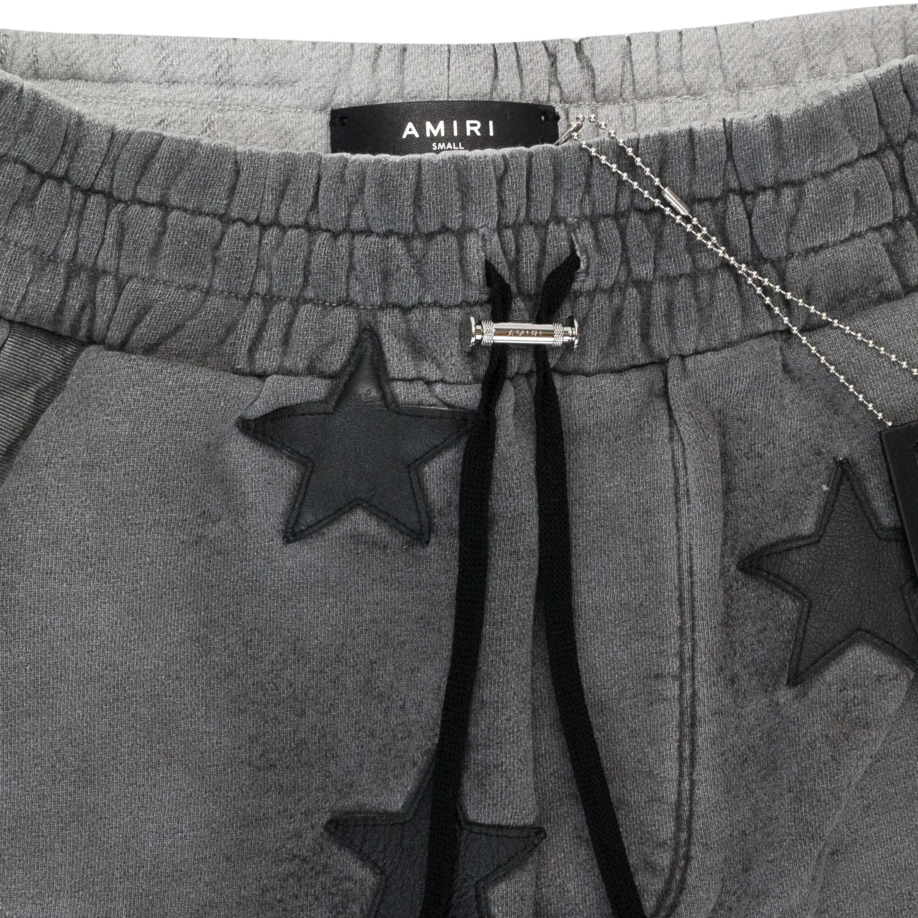 AMIRI CHEMIST STAR SWEATPANT HEATHER GRAY SWEATPANTS